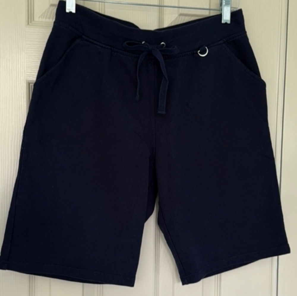 Hanes Women's  Shorts - Navy 2 Side Pockets